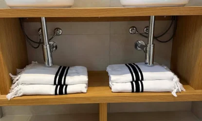 salle de bain aux villas vangarone